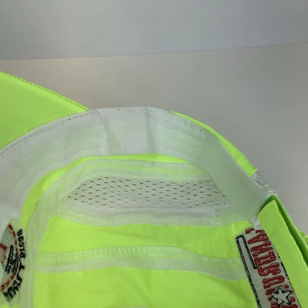 Panera Bread Beacon Run Running Hat Landrunners Hi-Vis Yellow Strapback Cap